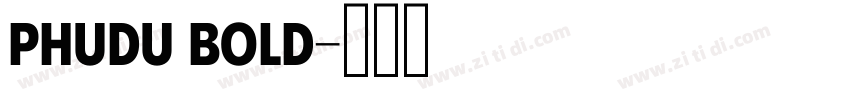 Phudu Bold字体转换